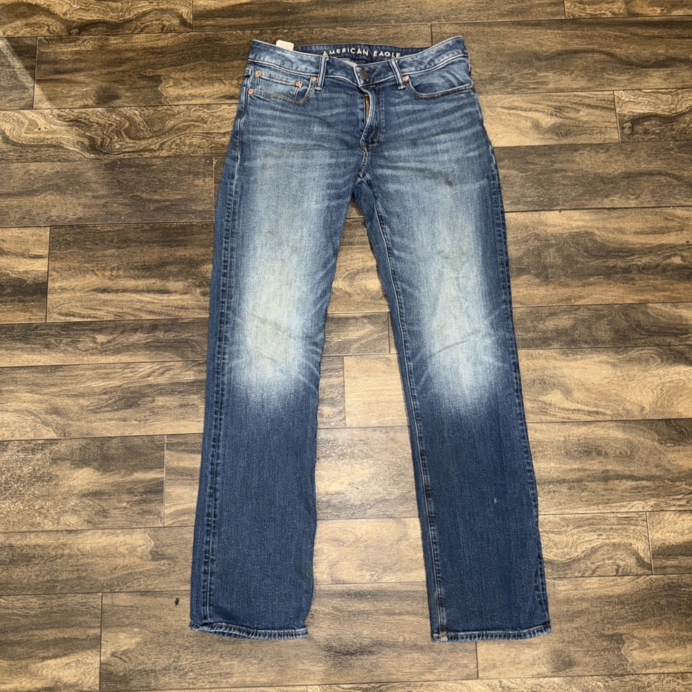 American Eagle Jeans Original Bootcut Faded Dark Wash Denim Men's Size 32x34
